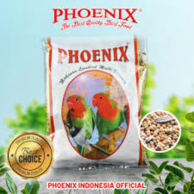 phoenix miled lovebird pakan burung campur