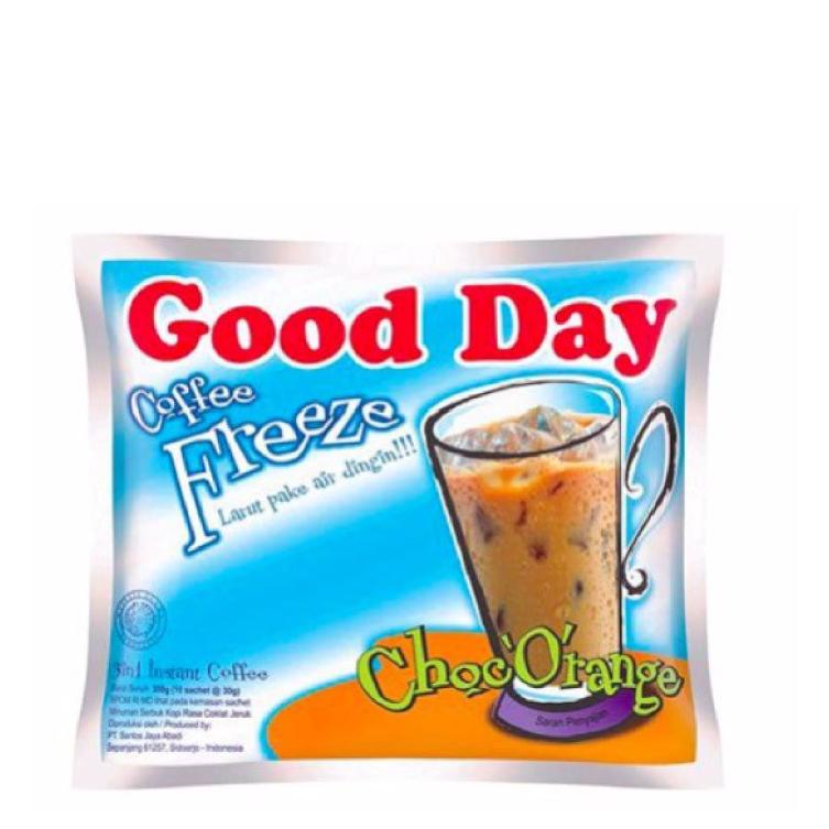 

Ready Stok Good Day Coffee Freeze Kopi Choc'O'Range 10 x 30 gr