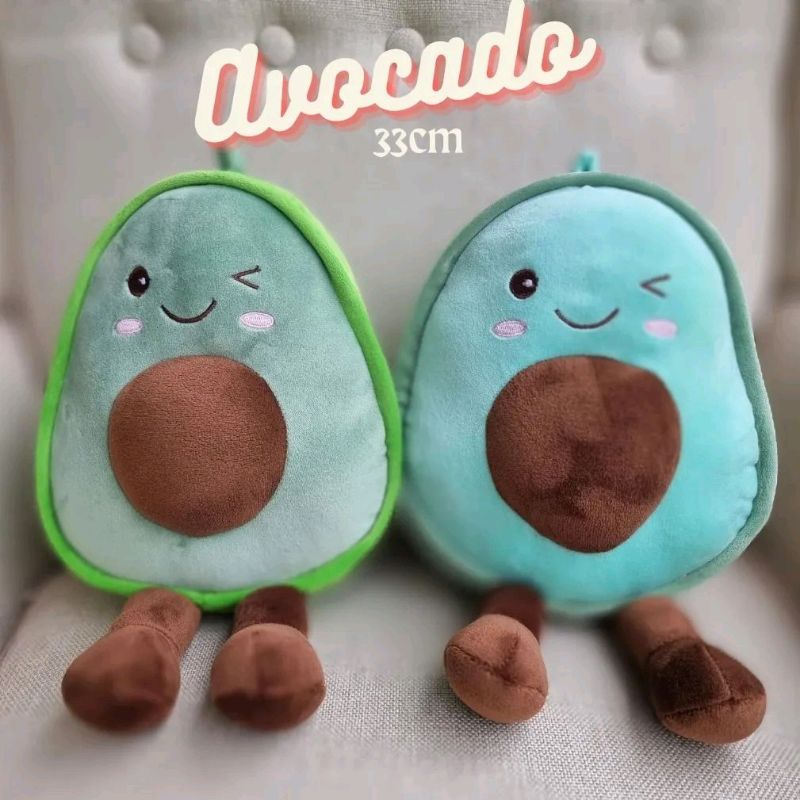 BONEKA AVOCADO BUAH ALPUKAT LUCU 33 CM