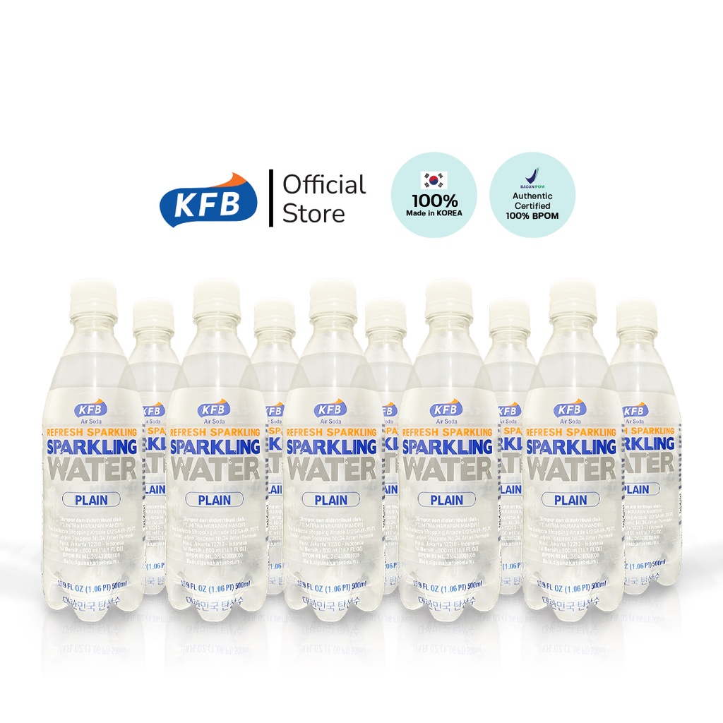 

KFB Sparkling Water Plain (Air Soda) 500ml 10pcs