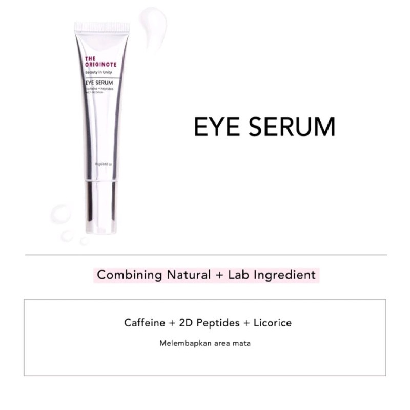 SERUM THE ORIGINOTE SERIES - SERUM MOISTURIZER SERUM WAJAH DAN EYESERUM BULU MATA