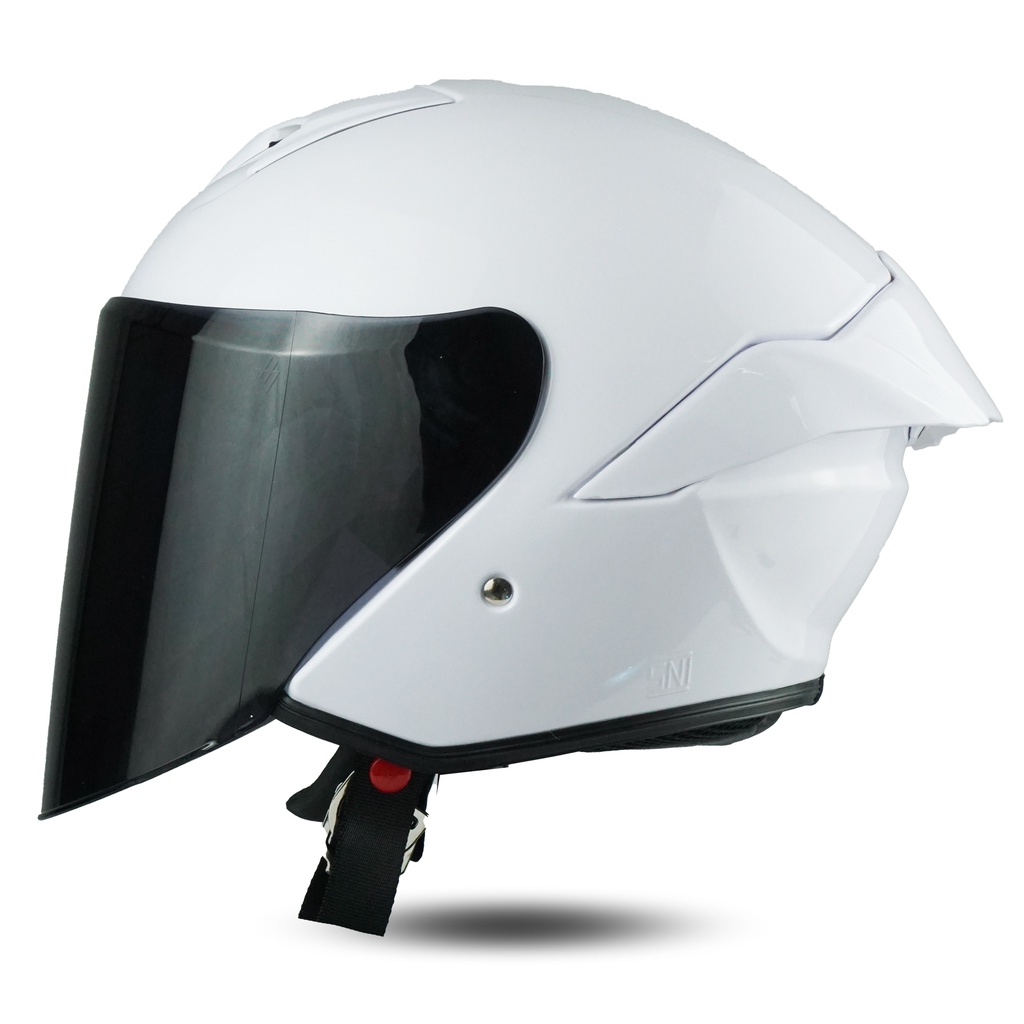 Helm JS1 Series Solid Premium Visor Bening SNI Terbaru