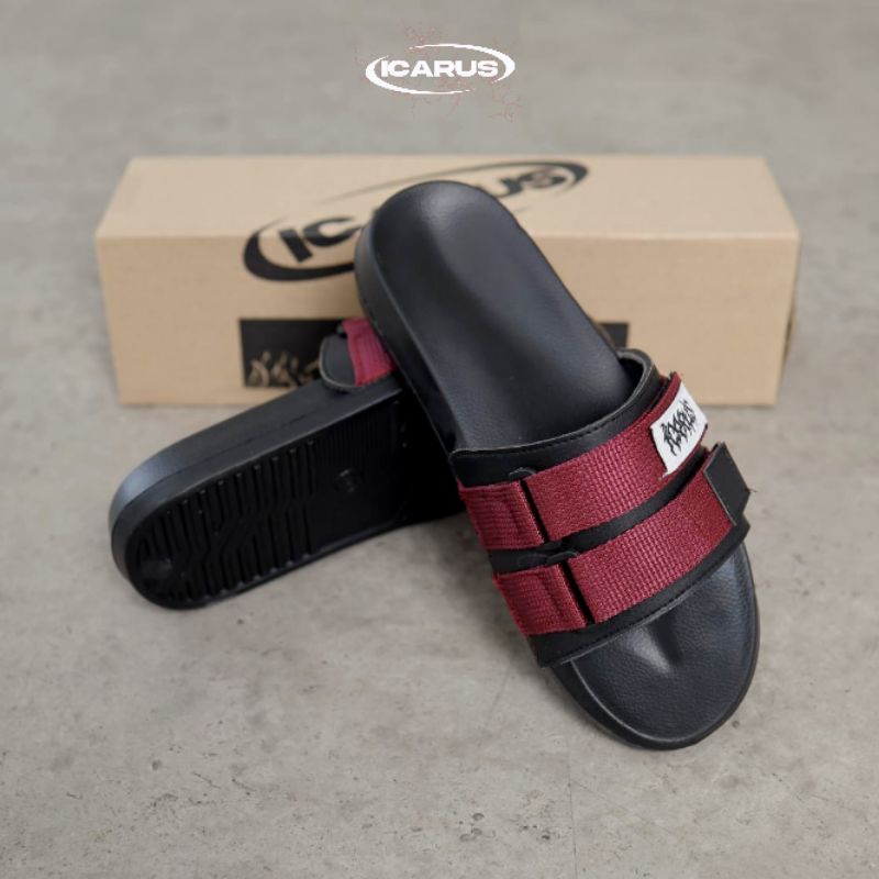 sandal slop webing pria wanita icarus footwear