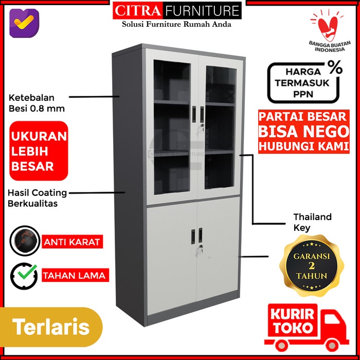 

Terlaris Lemari Arsip 2 Pintu Swing