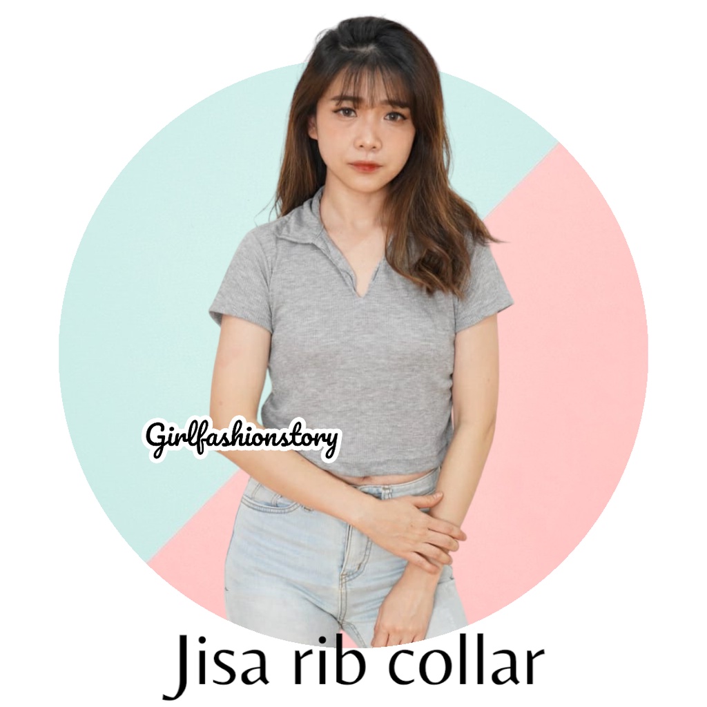 GFS JISA RIB PREMIUM CROP V COLLAR