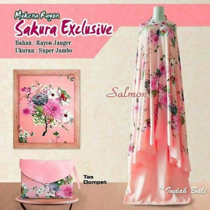 Mukena Bali jumbo / mukena katun adem / premium sakura exclusive
