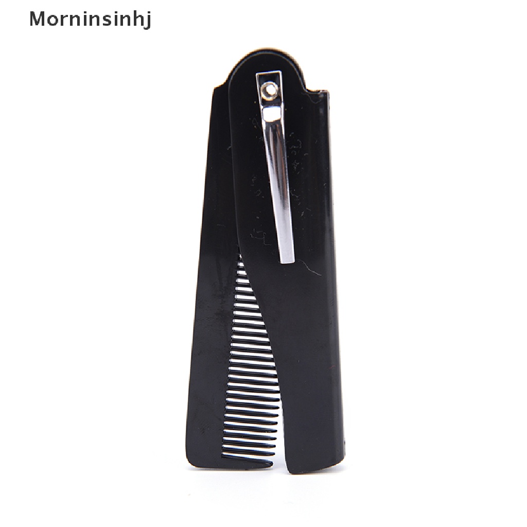 Mornin 1Pc Sisir Rambut Lipat Pocket Clip Hair Moustache Beard Comb Alat Styling Rambut id