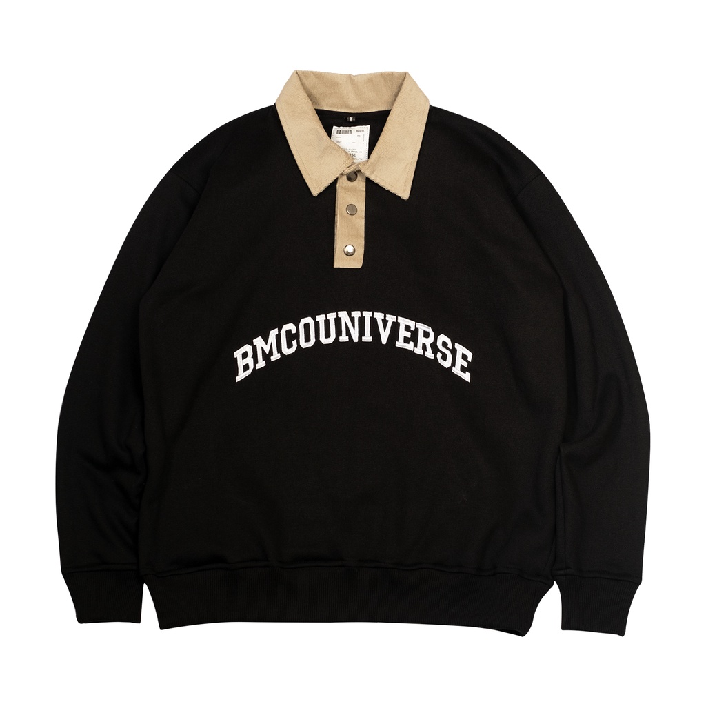 BMCO | RUGBY | SHIRT HOODIE | CURVED BLACK