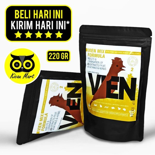 Vien Mix Formula Kuning No 2 Voer Reguler Pakan Burung Branjangan Mini Pellet Voer Pur Burung Protein Tinggi Kandungan Serangga Buah Biji Pakan Harian Branjangan Bush Lark