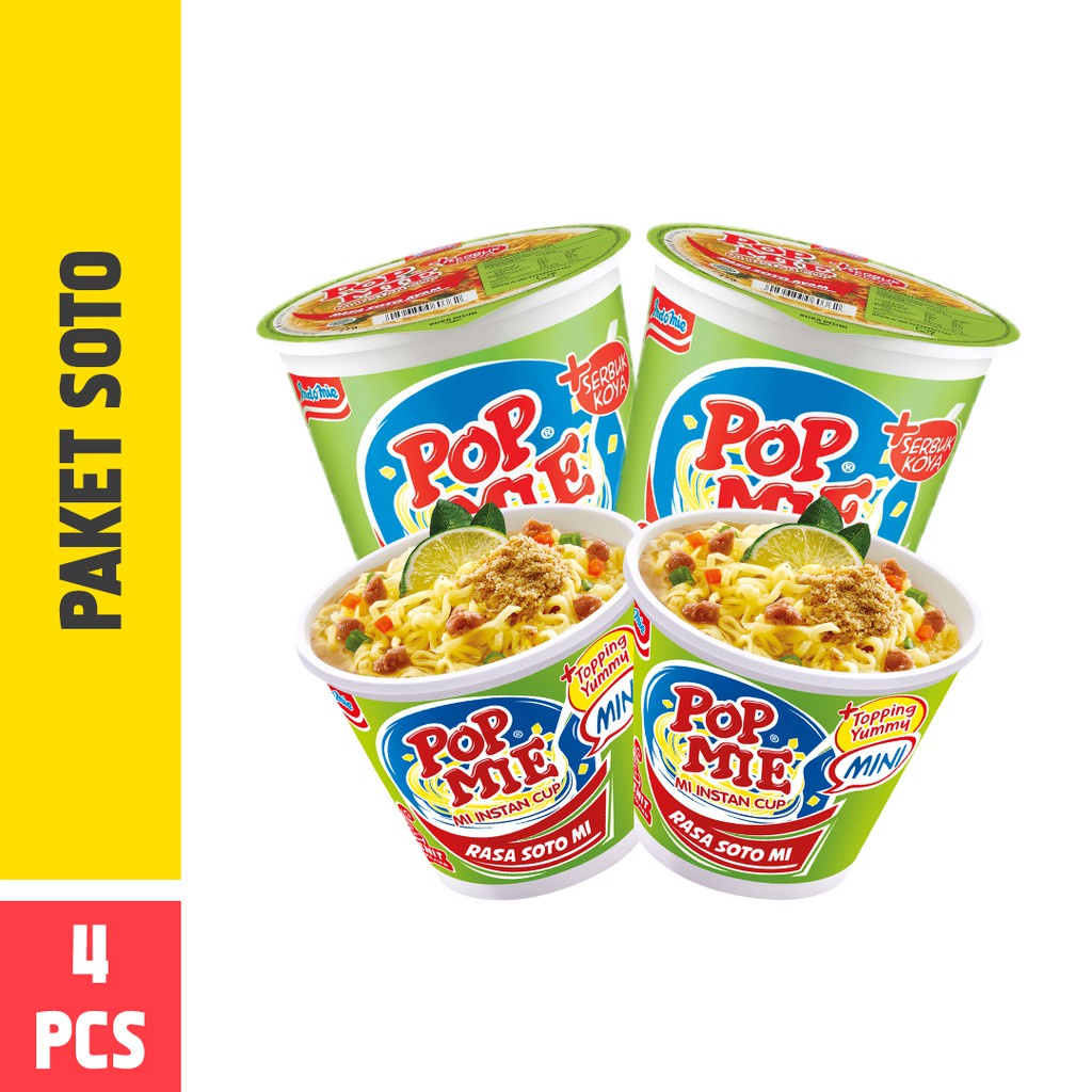 

Pop Mie Paket Soto 4pcs 226gr