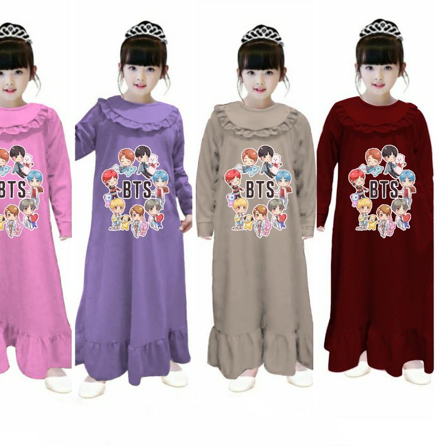 ✨SHOPEE MALL✨ YMF - Gamis Anak Neici Korea murah