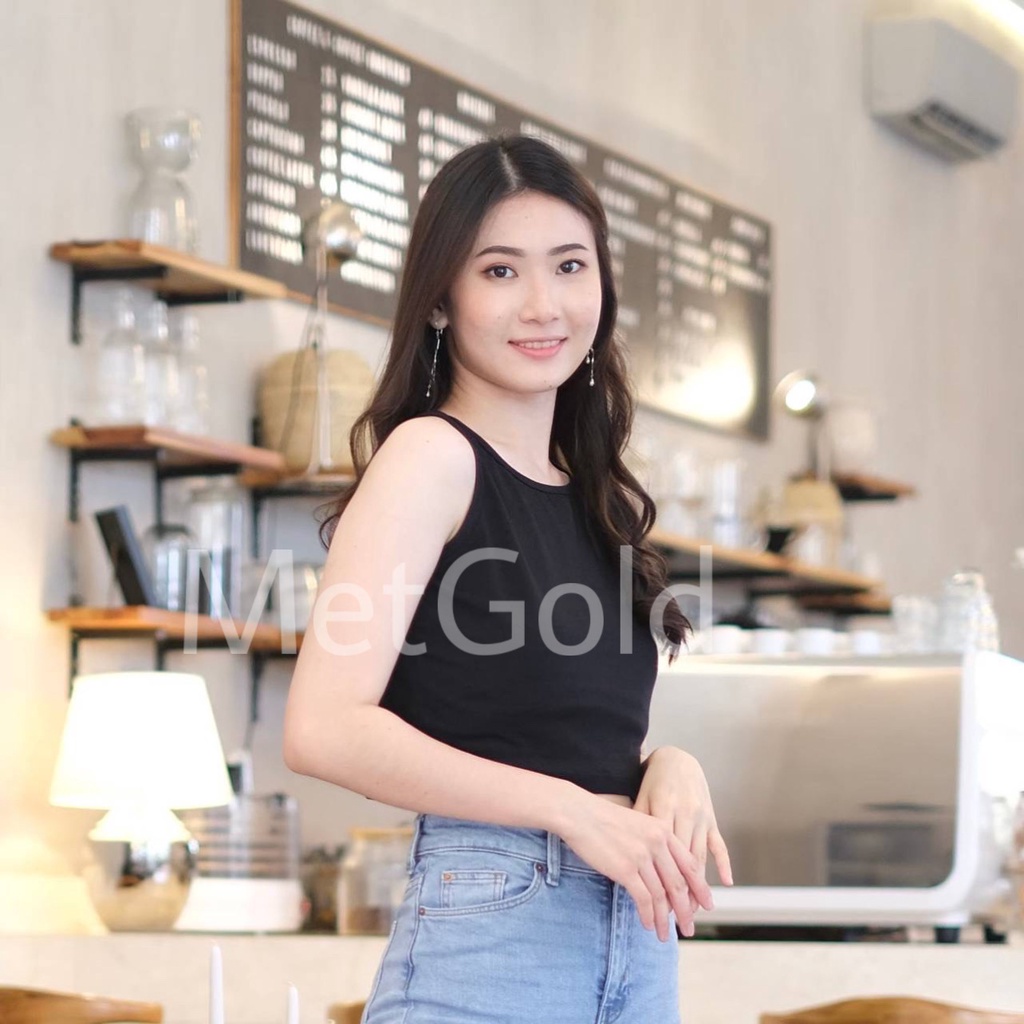 Sita Crop Tanktop Wanita Camisole Tank Top MetGold
