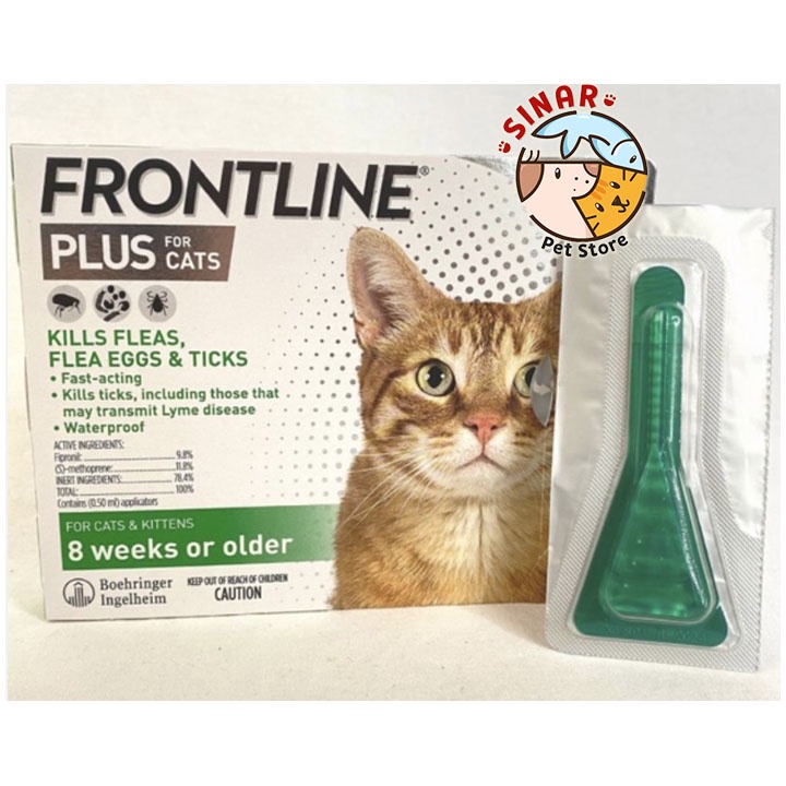 Frontline Plus for Kitten and Cats / Obat Kutu Kucing HARGA UNTUK 1 TUBE / PIPET / PCS