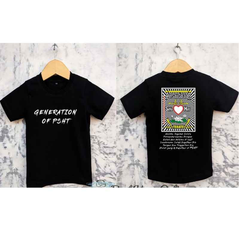 kaos anak PSHT ,,kaos Terate emas ,,PSHT satu abad kaos anak