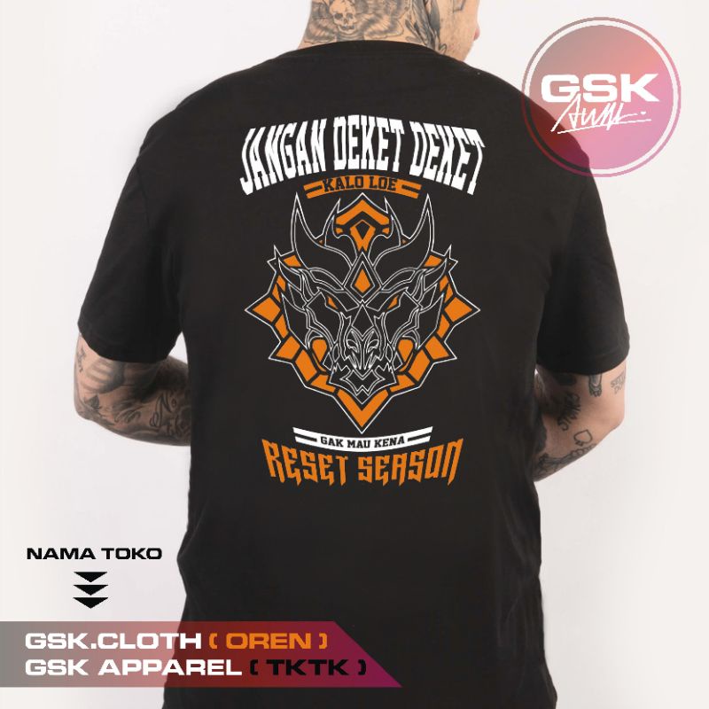 KAOS RANK MYTHIC MLBB T-SHIRT ORIGINAL MOBILE LEGEND UNISEX