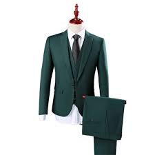 Hijau Botol Tua Jas Blazer Tuxedo Pria Satu Set One Set Jas Blazer Laki-Laki Termurah JAs Formal Pen