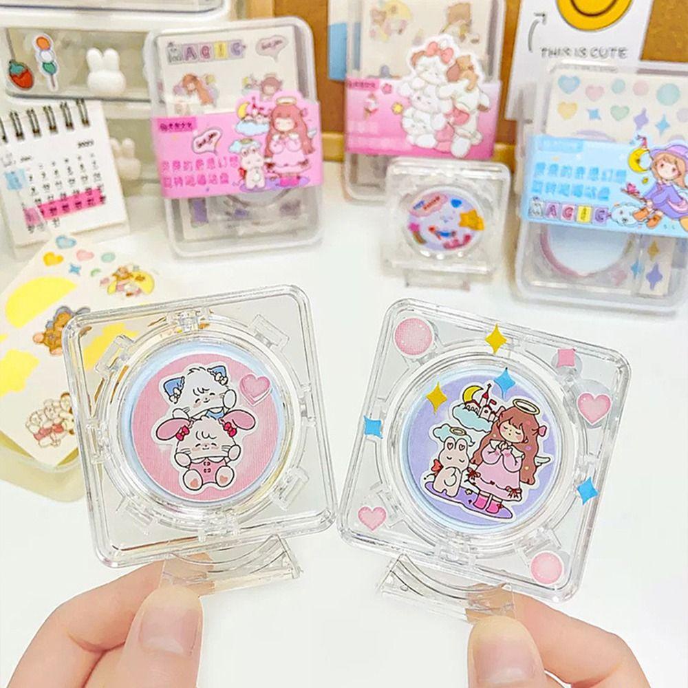 [Elegan] Diy Goo Card Set Rotatable Handmade Scrapbooking Tangan Akun Alat Tulis Bingkai Foto Photocard Holder