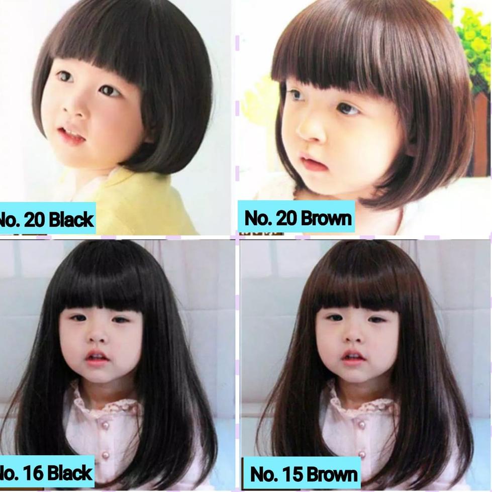 MURAH Rambut Palsu Anak Panjang Pendek Bergelombang Wig Rambut Anak Lucu Impor Lembut / Wig Anak Hit