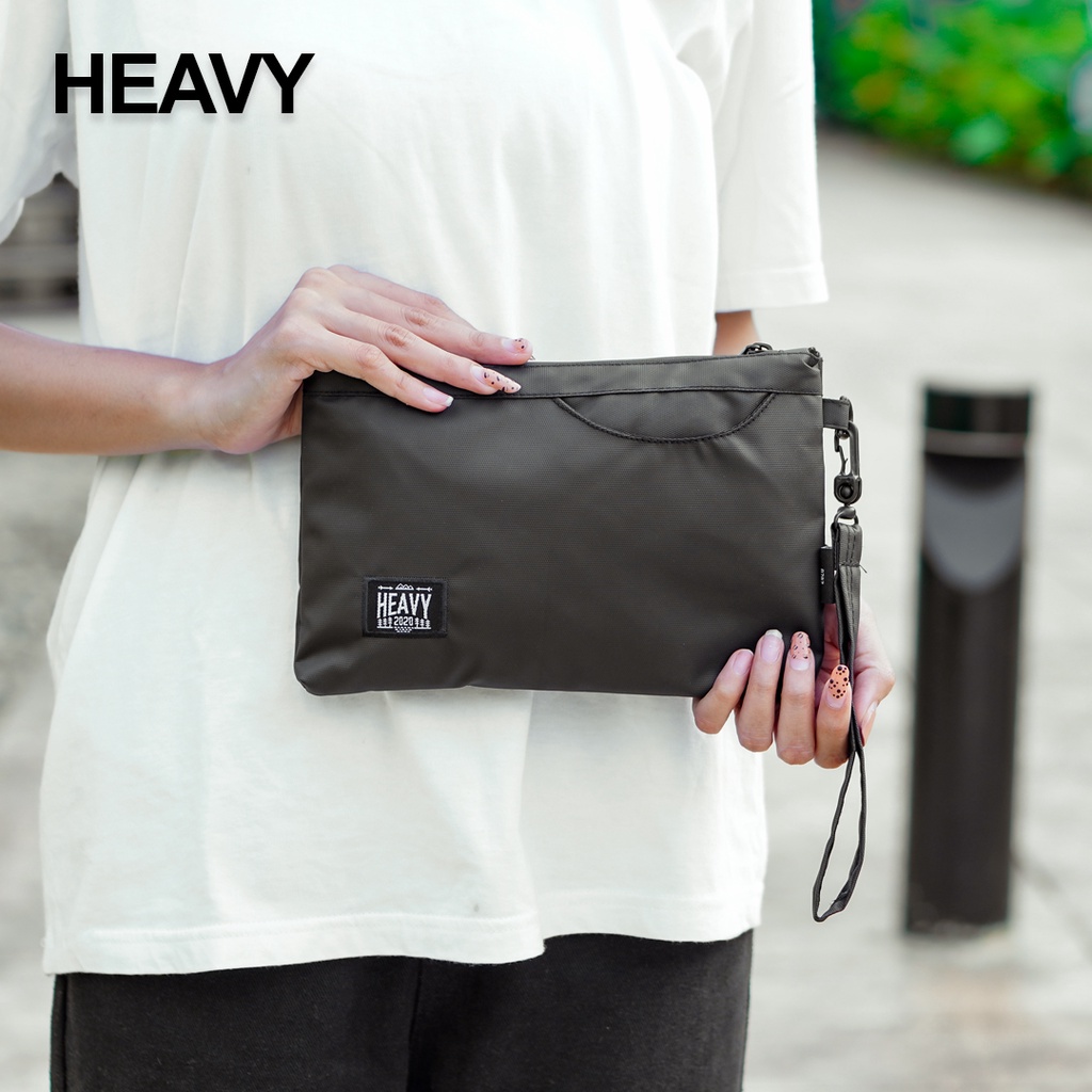 Heavy Clutch Bag Reugen - Tas Handbag Heavy Pouch Bag Main Pocket