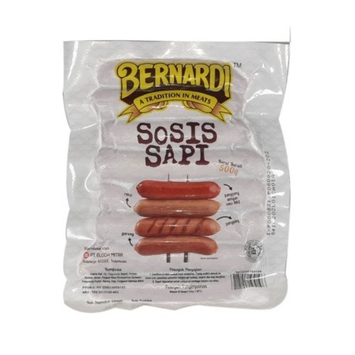 

Bernardi Sosis Sapi 500gram