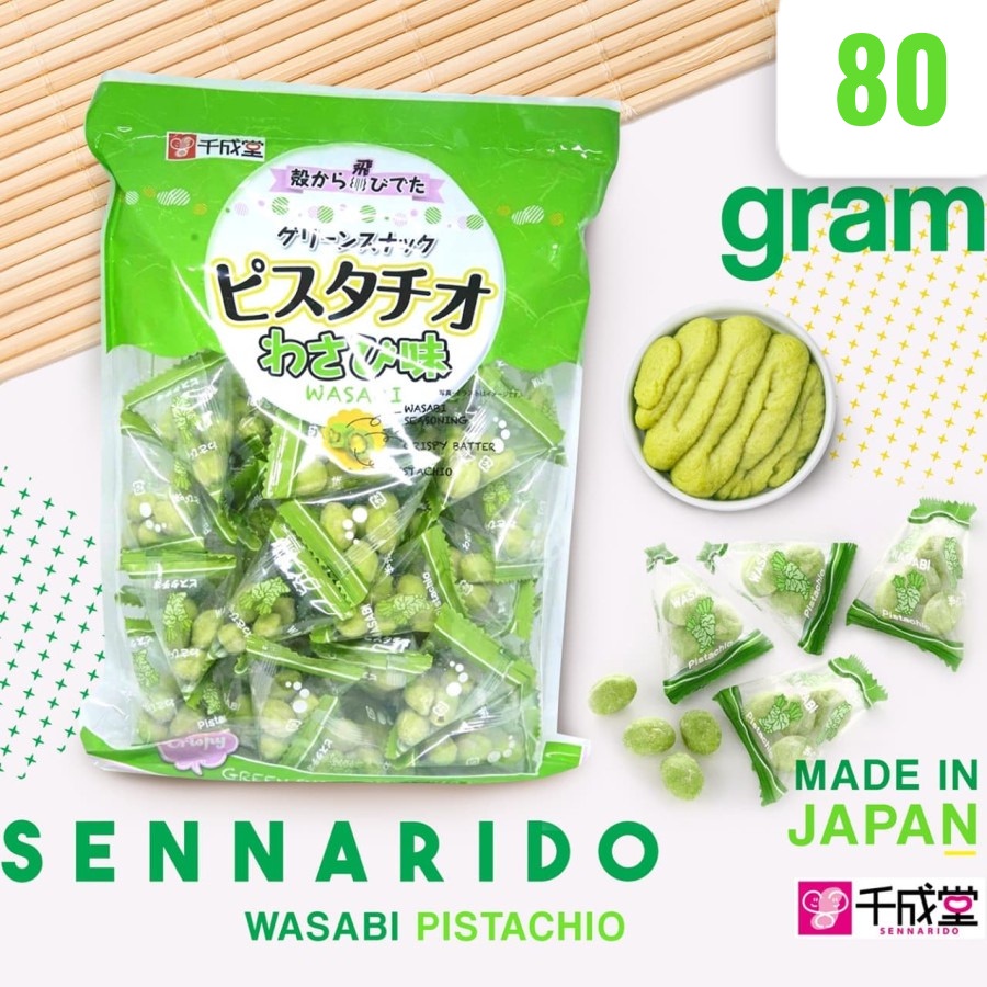 Sennarido Pistachio Jepang 80 gr