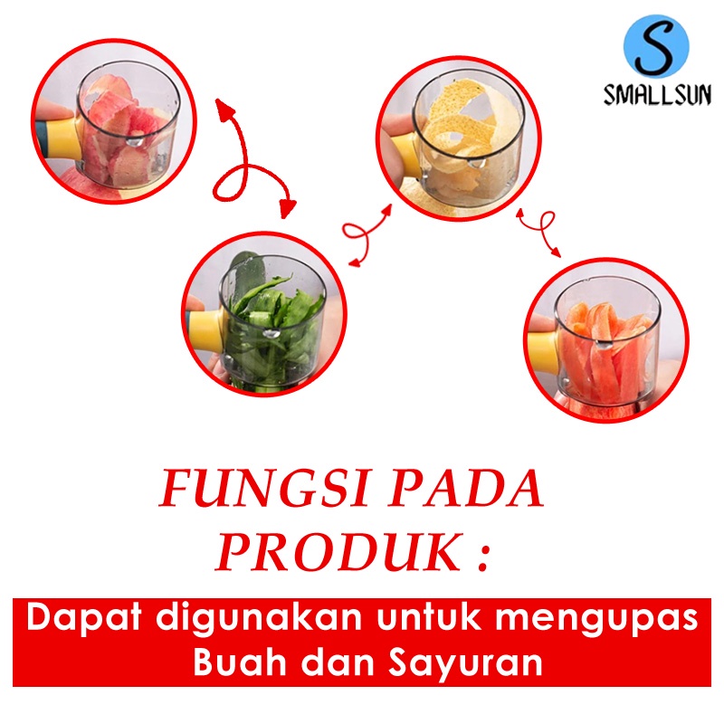 (COD)Pisau Pengupas Kulit Buah dan Sayur Peeler Bahan Stainless Stell Multifungsi Smallsun