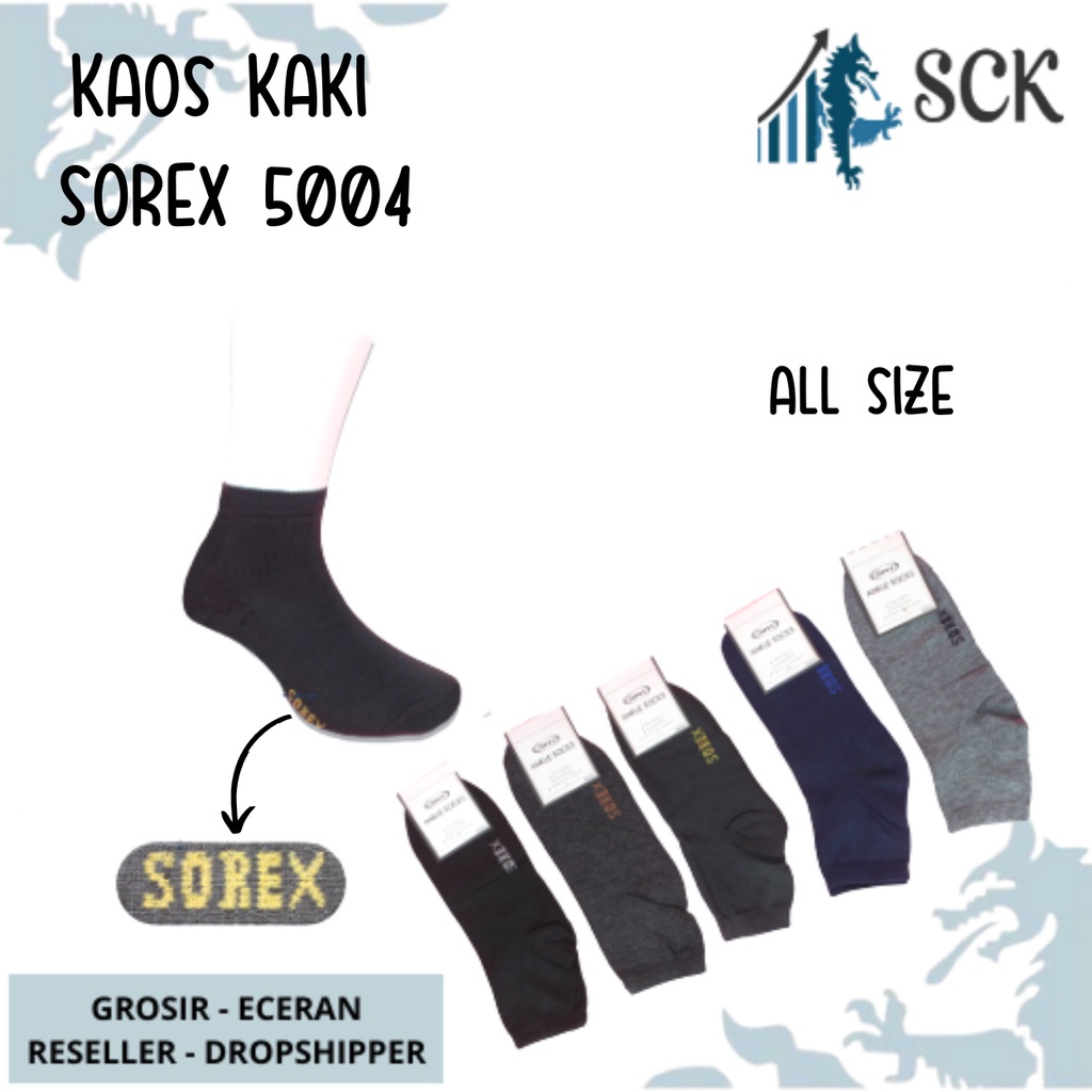 Kaos Kaki Pria SOREX 5004 / Kaos kaki Pria dewasa pendek premium quality Sport SOREX 5004 - sckmenwear GROSIR