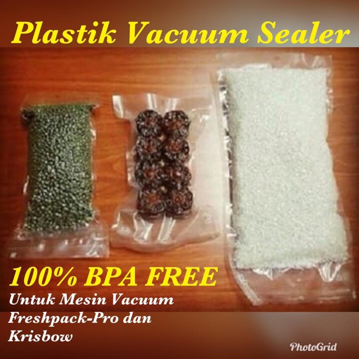 [Sealer ] Plastik Vacum / Vacuum (Freshpack-Pro & Krisbow) 20 X 25 [Sisealer]