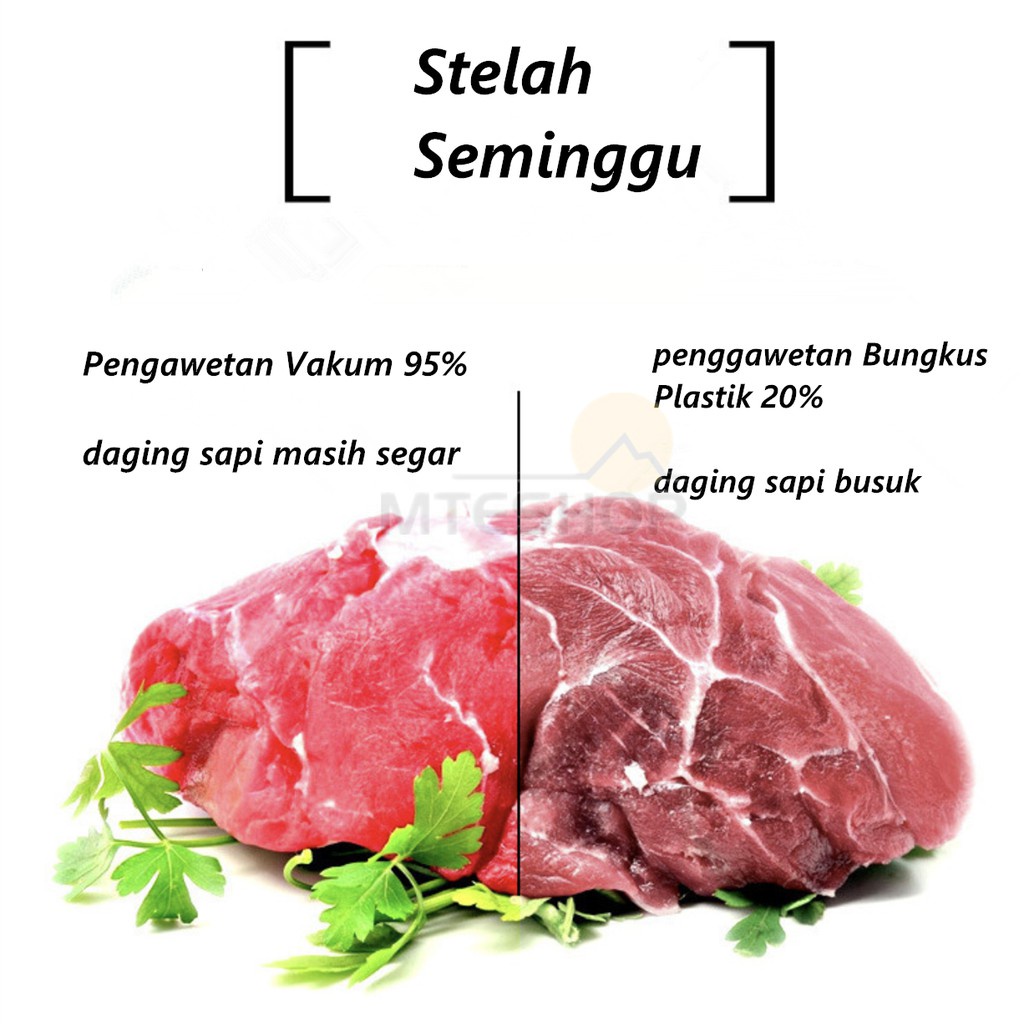 INDO KADO - FREE 10PCS PLASTIK - Mesin Vacuum Sealer Makanan Alat Vakum Dan Penyegel Pengemas Otomatis-1