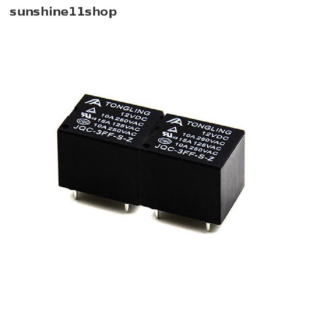 Sho 4Pins Sealed Universal Otomotif Electroic Relays 10A DC 5V 12V 24V Relay Mobil T73 JQC-3FF-S-H Biasanya Buka N