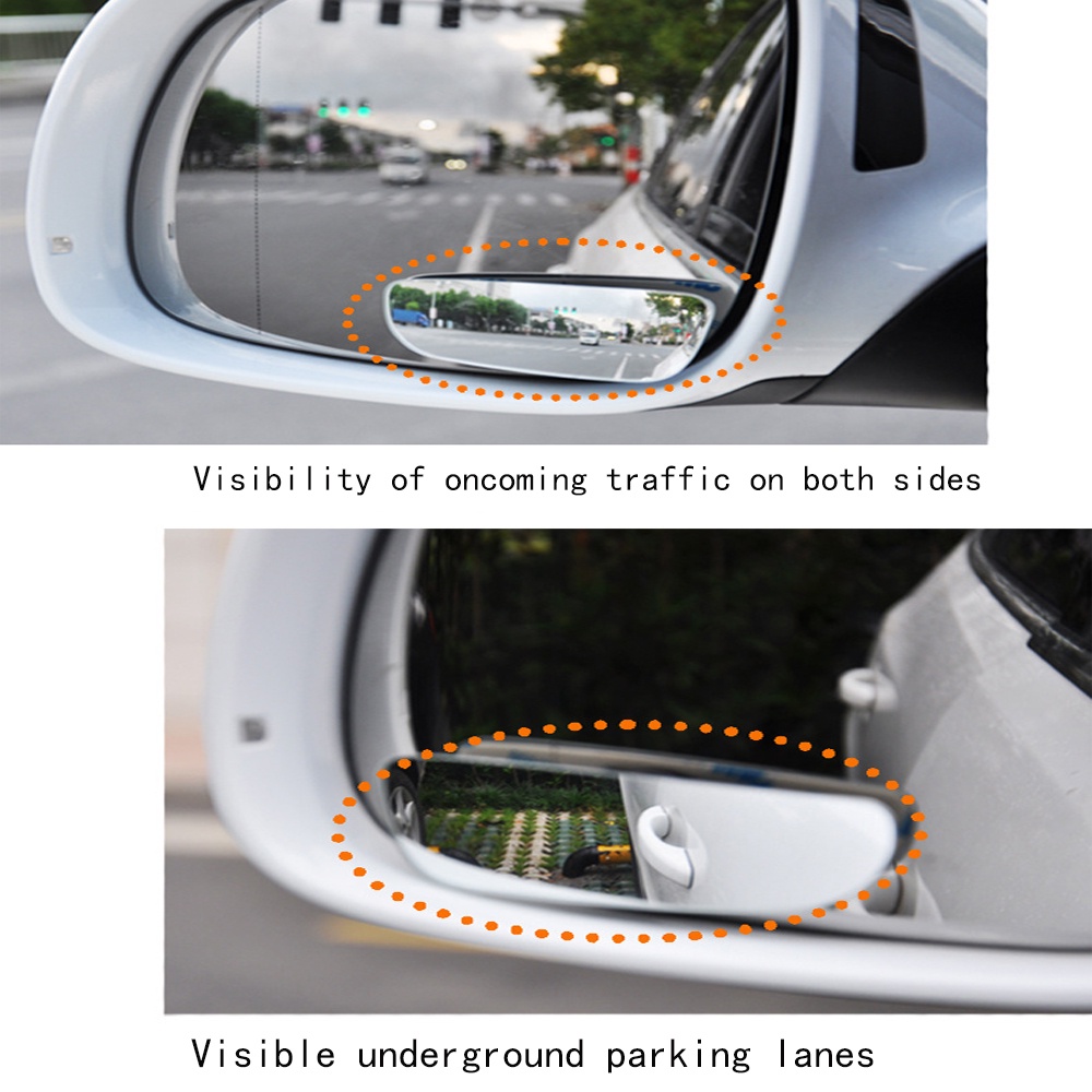 Cermin Panjang Sudut Lebar Yang Dapat Disesuaikan Yang Dipasang Di Kendaraan Cermin Alat Bantu Parkir Wide-angle Blind Spot Mirror Kaca Spion Cembung Samping Mobil Cermin Blindpot Sisi Kendaraan