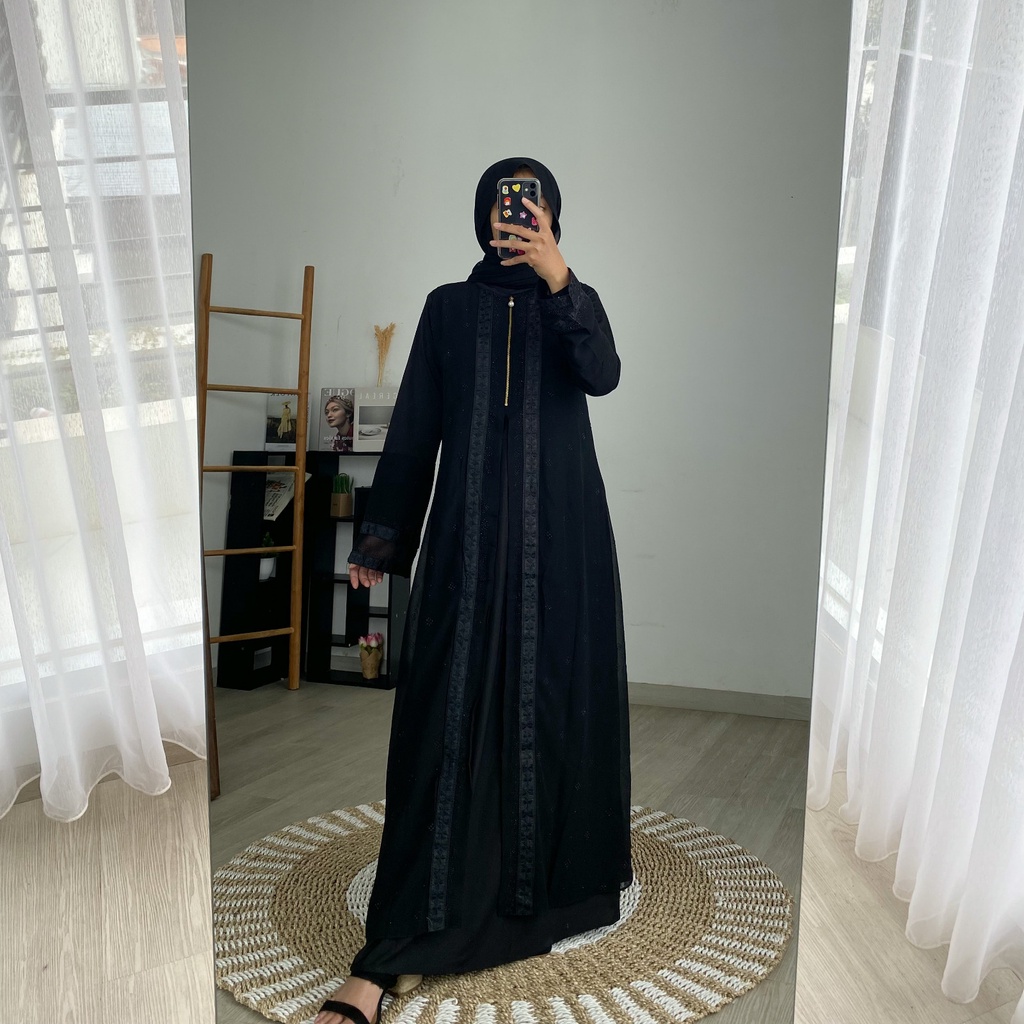 ABAYA AYESHA / Gamis Turkey / Longdress Muslimah / Maxy Formal / Busana Muslim / Dress Kondangan / Pakaian Mewah Arabic