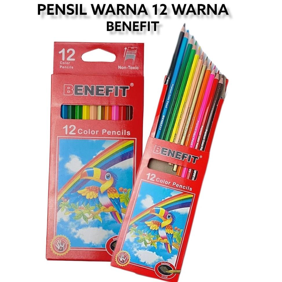 

I25 color Pencil Pensil Warna Benefit / Joyko 12 Panjang STOCK TERBATAS べ