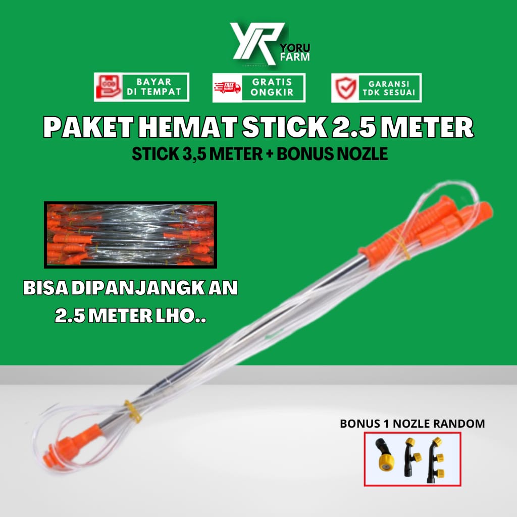 Stik Tengki Sprayer Antena Bisa Panjang 2,5 Meter YORU FARM