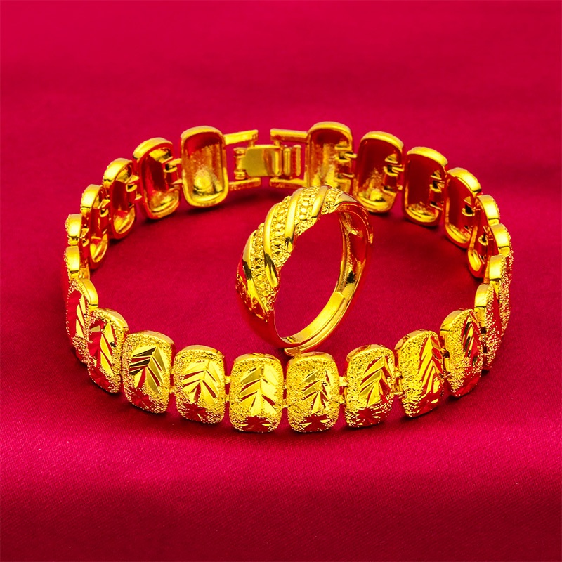 Perhiasan Fashion Goldkingdom Emas Asli Kadar 375 Bangkok Aksesoris Ready Stock 2023gelang Cincin Wanita Terbaru