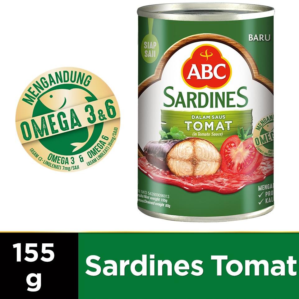 

L96 ABC Sarden Saus Tomat 155 g PROMO MURAH ➙