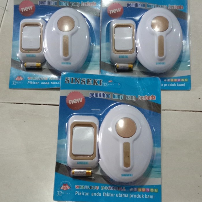Bel Rumah Door Bell Wireless/Bel Pintu/Bell Wireless/Bell Rumah Wireless AC 220V(P5Y7) Bel Pintu Rum