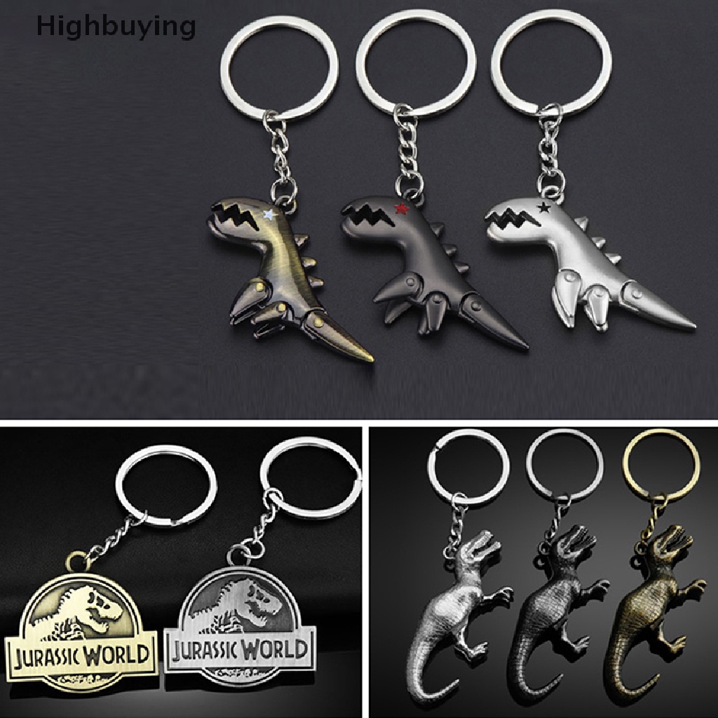 Hbid Gantungan Kunci Dinosaurus Logam Fashion Key Ring Vintage Tas Dompet Liontin Dinosaur Keyring Gantungan Kunci Mobil Auto Keychain Glory