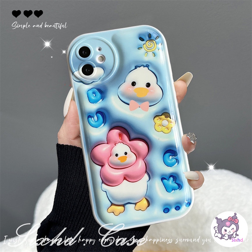 For Redmi 12C 10C 10A 9T 9C Note 12 11s 11 10 9 8Pro10 9A 9 Xiaomi 12Lite 11Lite 11T 10T Poco M3 M4 F3 X4 X3Pro NFC 3D Vision AirBag Case Simple Ins Duck Soft Cover