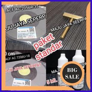 perkakas satu paket alat perbaikan lcd tv monitor hp - lem ic cof ke t con ACF AC-2056U-35