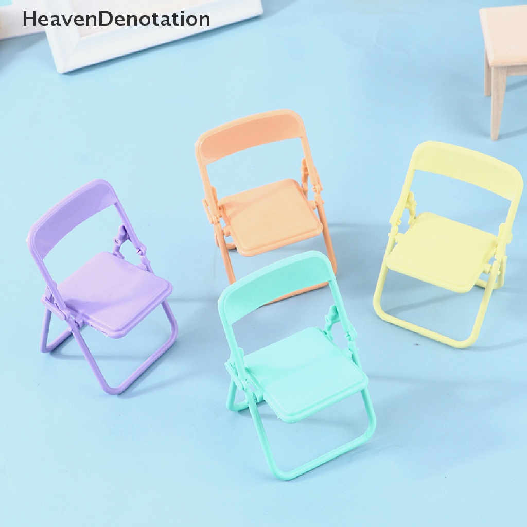 [HeavenDenotation] 1Pc Mini Chair 1: 12 Dollhouse Miniature Chair Armchair Folding Chair House Decor HDV