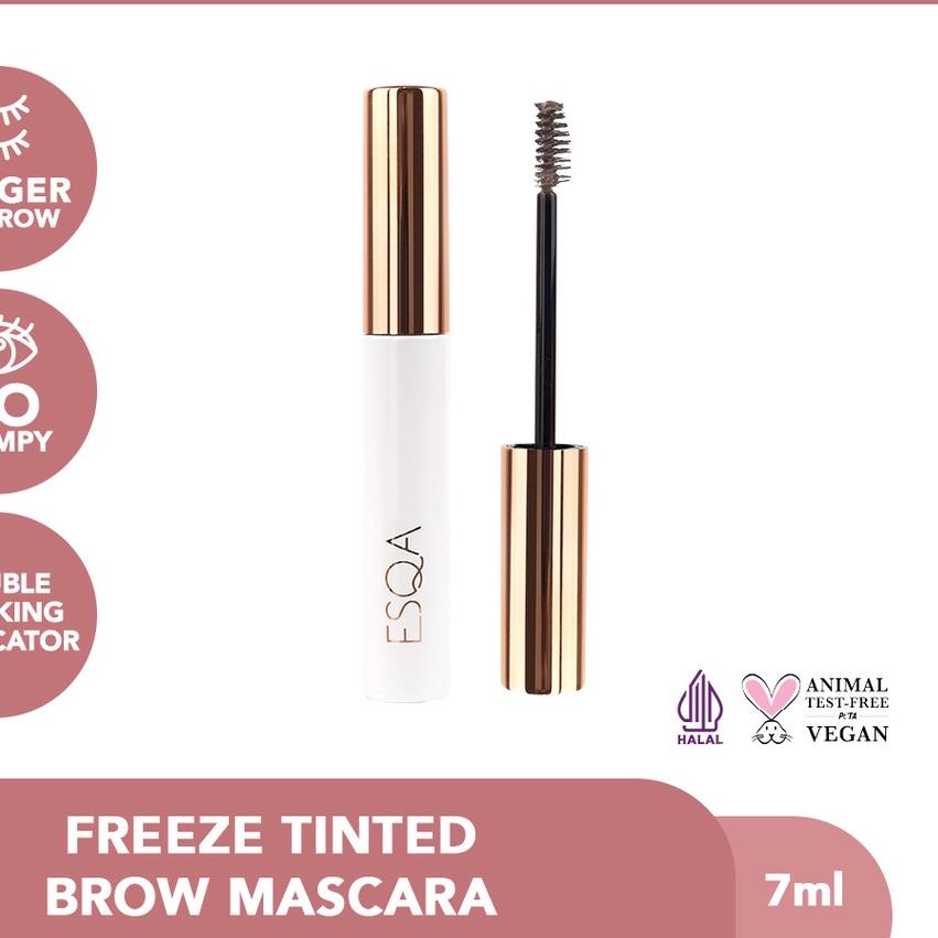 ♙ ESQA Freeze Tinted Brow Mascara - Ash Brown ⅎ