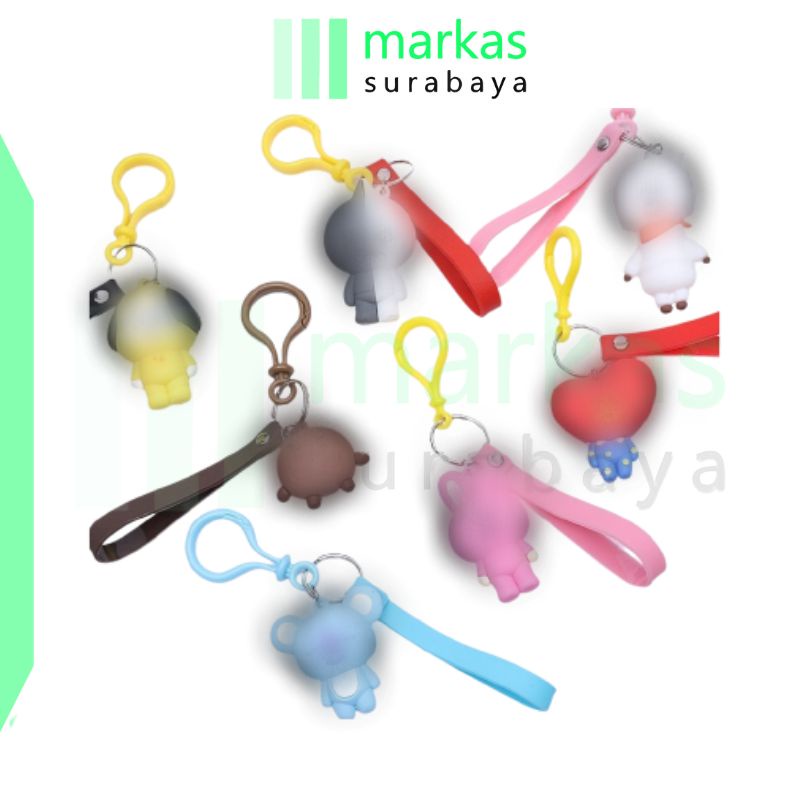 MARKAS Gantungan Kunci Keychain Tas Karakter Boneka
