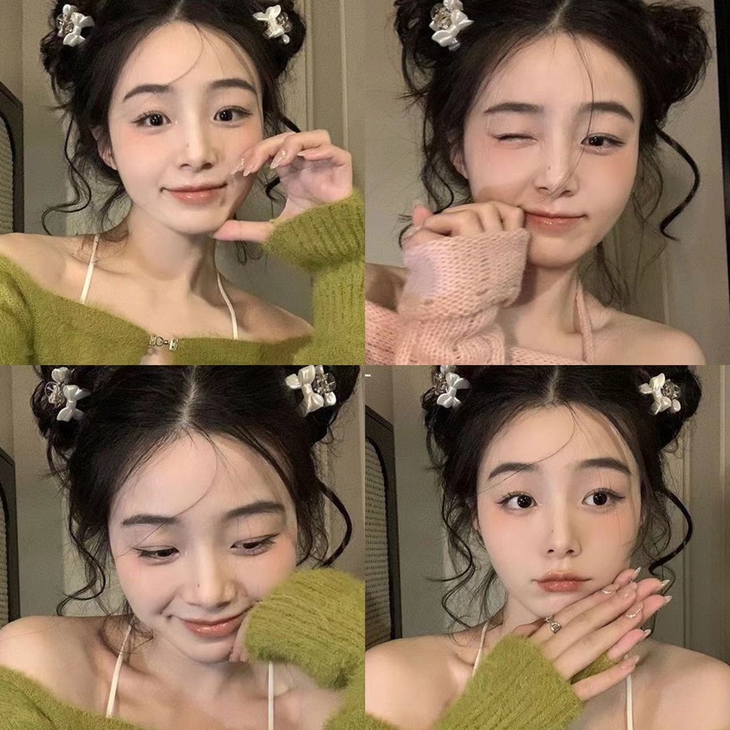 Bow Head Jewelry Poni Clip Grabbing Kecil Sideways Poni Hair Clip Female Clip Hair Card2023New