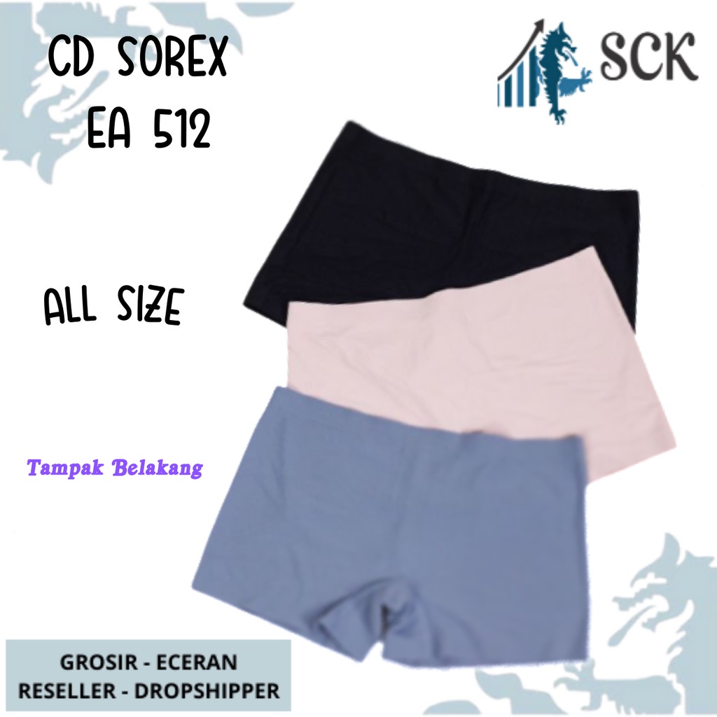 CD Wanita SOREX EA 512 Polos Seamless Tanpa Jahitan Tanpa Nyeplak / Pakaian Dalam SOREX - sckmenwear GROSIR