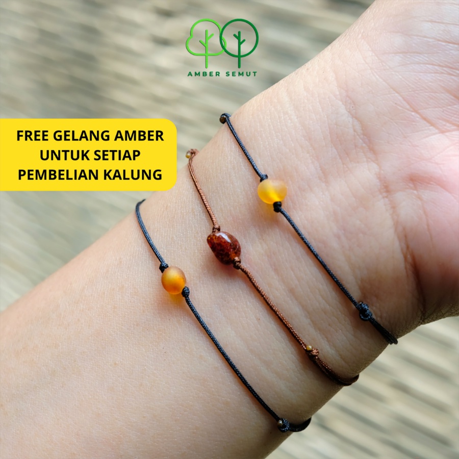 Gelang Amber Adjustable