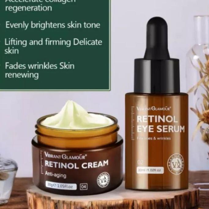 ♥ Glamour Vibran retinol cream dan serum ❅