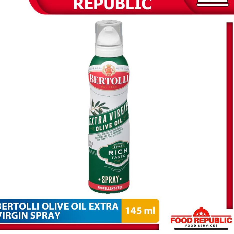 

۝ BERTOLLI EXTRA VIRGIN OLIVE OIL SPRAY 145 ML - MINYAK ZAITUN HALAL ☀