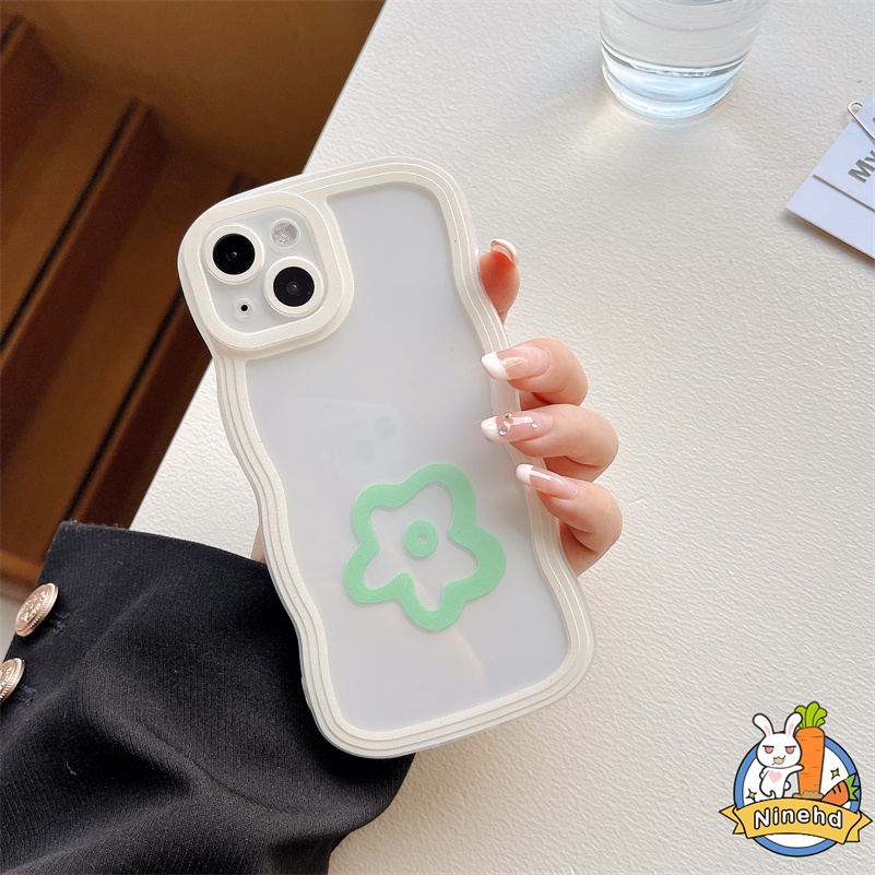 Vivo Y16 Y02 Y02s Y35 Y22 V25e V25 V21 V21e V20 SE Pro Y15A Y15S Y01 T1x Y75 Y21 Y21s Y21A Y33T Y21T Y12s Y12A Y20 Y20s Y20i Y17 Y15 Y12 Y1s Warna Permen Wavy Edge Soft Phone Case