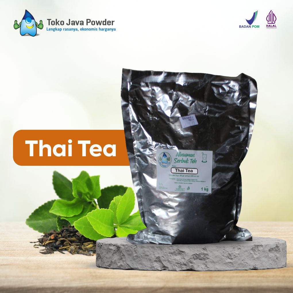 

Bubuk Minuman THAI TEA Powder 1000 g - Java Powder Drink - BPOM & HALAL